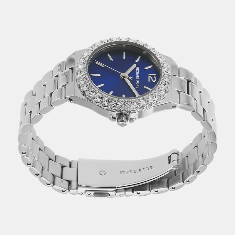 Michael Kors Mini Lennox Blue DIal Dress Ladies Watch- MK7397